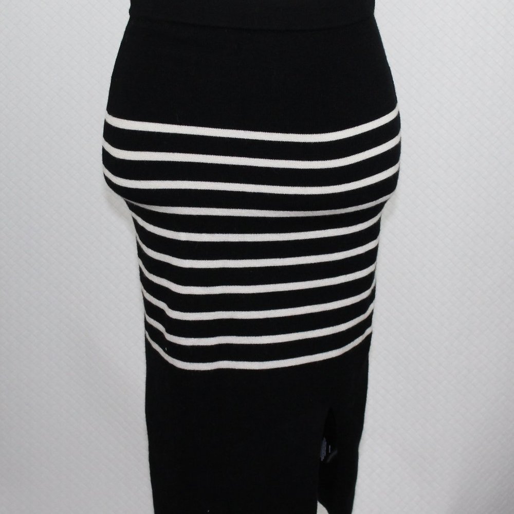 English Factory Women's Pencil Skirt Black White